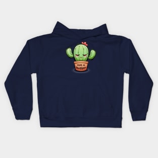 Not A Hugger | Cute Cactus Kids Hoodie